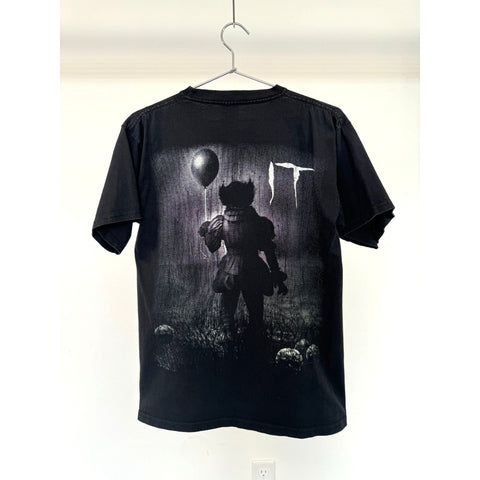 "Retail" Vintage Thessh ESO Clown IT B2B Horror Graphic Tee Shirt Black One Size Youth