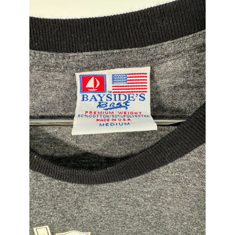 "Retail" Vintage 90s Bayside's Best Led Zeppelin Band Ringer Tee Shirt Gray/Black Medium