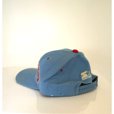 "Retail" Vintage Starter NFL Houston Oilers 100% Wool Snapback Hat Blue One Size