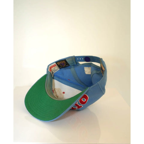"Retail" Vintage Starter NFL Houston Oilers 100% Wool Snapback Hat Blue One Size