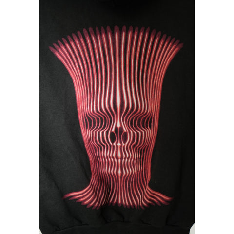 "Retail" Vintage Tultex Tool X-Ray Man Los Angeles California Full Zip Hoodie Black Small
