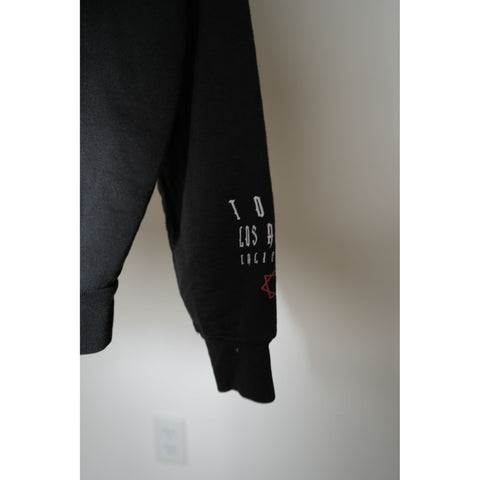 "Retail" Vintage Tultex Tool X-Ray Man Los Angeles California Full Zip Hoodie Black Small