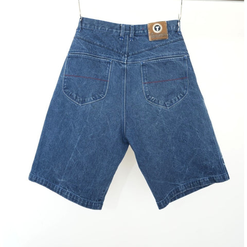 "Retail" Texas Tuff Jeans Hip Hop Embroidered Baggy Denim Jeans Short Blue Men's W35