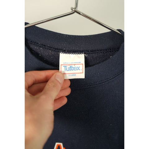 "Retail" Vintage 90s Tultex NFLP Chicago Bears Crewneck Pullover Sweatshirt Navy XL Made in USA