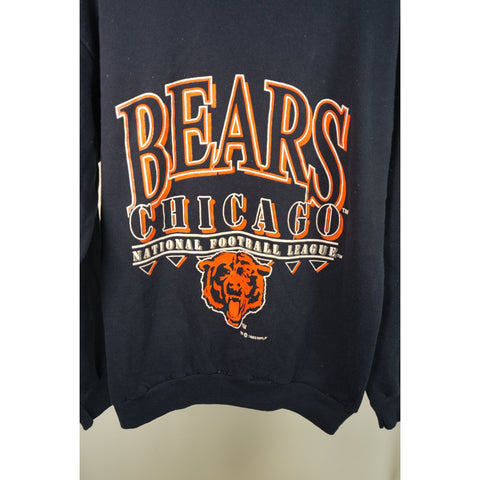 "Retail" Vintage 90s Tultex NFLP Chicago Bears Crewneck Pullover Sweatshirt Navy XL Made in USA