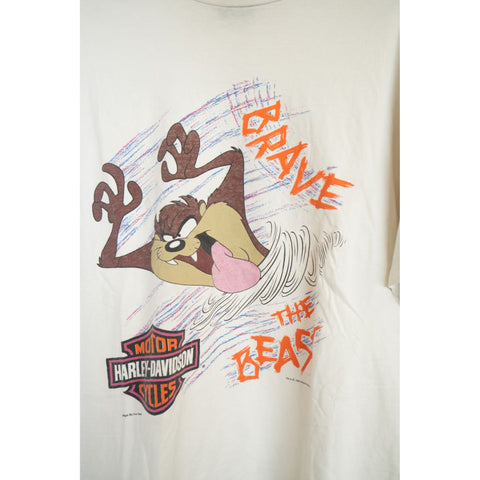 "Retail" Vintage Harley Davidson Taz Mania Kelly's Grand Rapids, MI Tee Shirt XL Men's