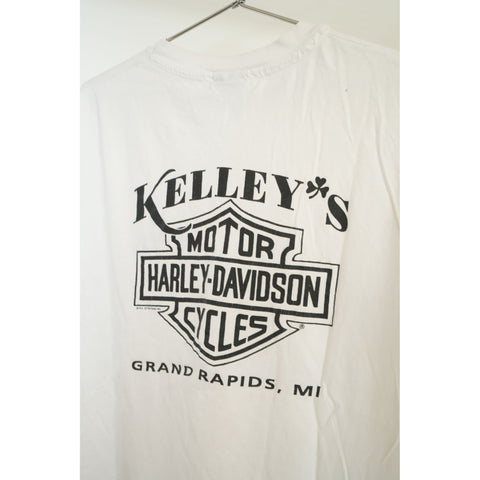 "Retail" Vintage Harley Davidson Taz Mania Kelly's Grand Rapids, MI Tee Shirt XL Men's