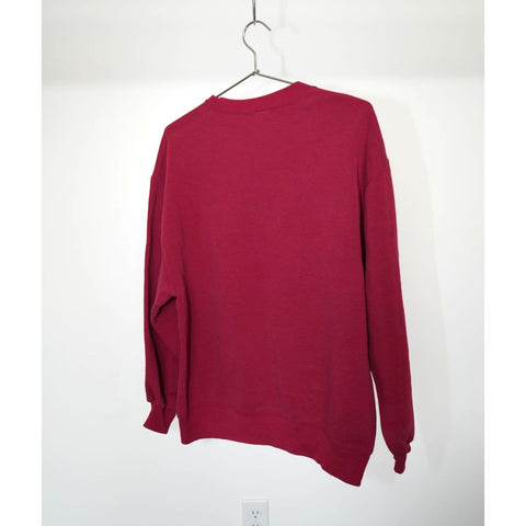 "Retail" Vintage Cut Tag Alabama Spell Out Crewneck Pullover Sweatshirt Red