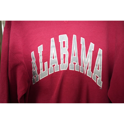 "Retail" Vintage Cut Tag Alabama Spell Out Crewneck Pullover Sweatshirt Red