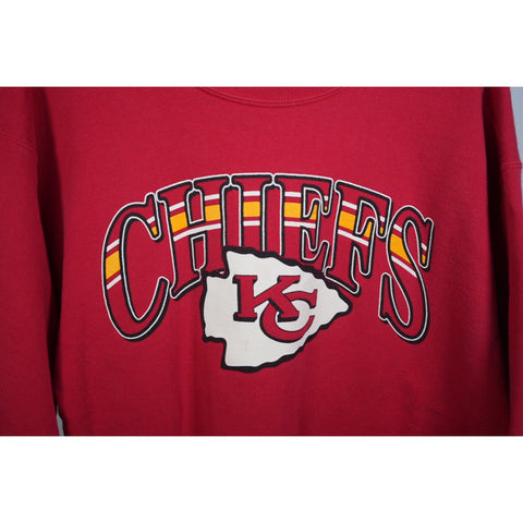 "Retail" Vintage Starter Kansas City Chiefs Pullover Sweatshirt Red XL Made in USA
