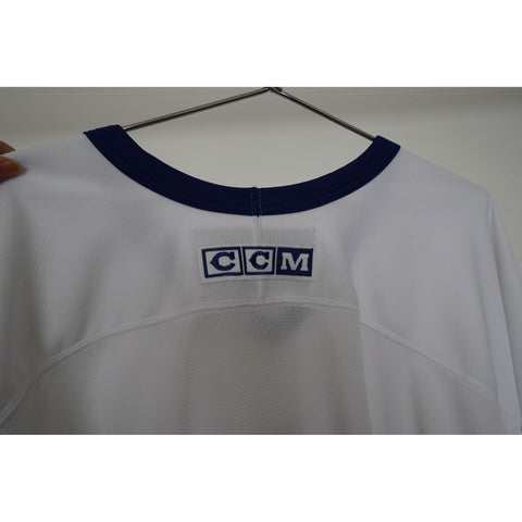 "Retail" Vintage CCM Toronto Maple Leafs NHL Ice Hockey Jersey White/Blue XL Men's