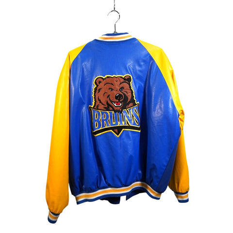 "Retail" Vintage Steve & Barry's UCLA Bruins Snap Letterman Jacket Blue/Yellow XL