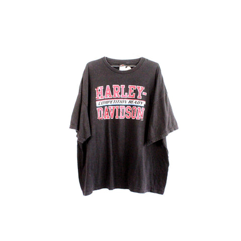 Harley-Davidson Stutsman Black Shirt | Vintage 4XL Motorcycle Tee | Retro Biker Apparel | Classic Harley Logo Short Sleeve Shirt | Men’s Big & Tall Heritage Top