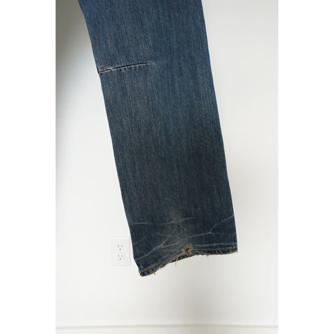"Retail" Ed Hardy N.Y. Dead or Alive Panther Back Pocket Straight Leg Denim Jeans W32