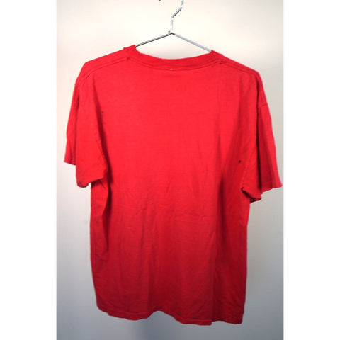 "Retail" Vintage Logo 7 NBA Chicago Bulls Tee Shirt Red XL Single Stitch