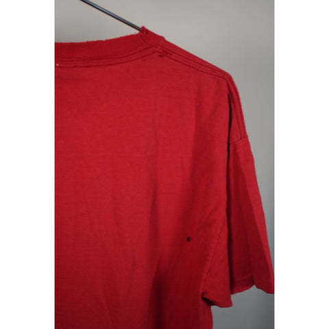 "Retail" Vintage Logo 7 NBA Chicago Bulls Tee Shirt Red XL Single Stitch