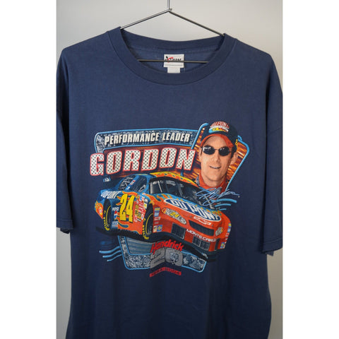 "Retail" VTG Chase Authentics Performance Leader Jeff Gordon Racing Tee Shirt Navy 2XL