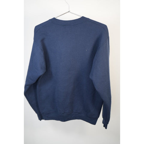 "Retail" Vintage Pro Player Dallas Cowboys Logo Print Pullover Sweatshirt Navy