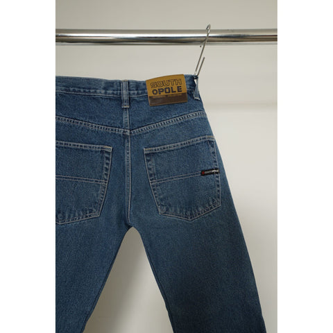 "Retail" Vintage Southpole Mid Wash Straight Leg Denim Jeans Blue W27 Men's