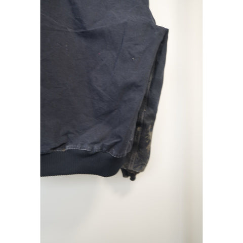 "Retail" Carhartt J130 MDT Flannel Quilt Lined Canvas Full Zip Active Jacket Navy M