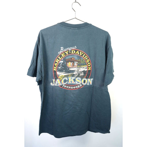 "Retail" Vintage Harley-Davidson Thunder Through The Years Tee Shirt Black XL Made in USA