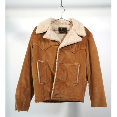 "Retail" Vintage Westwind Sportswear Sherpa Lined Jacket Brown Made in USA