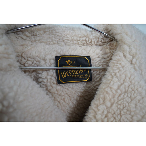 "Retail" Vintage Westwind Sportswear Sherpa Lined Jacket Brown Made in USA