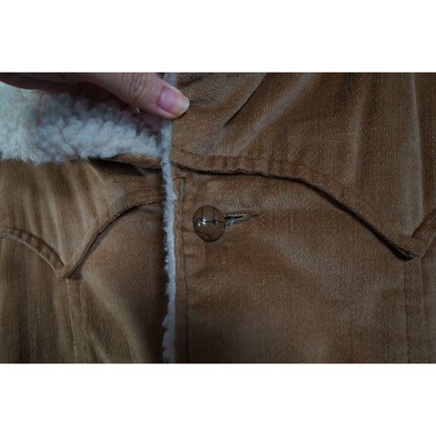 "Retail" Vintage Westwind Sportswear Sherpa Lined Jacket Brown Made in USA