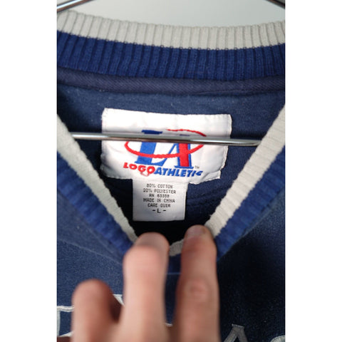 "Retail" Vintage Logo Athletic Dallas Cowboys Crewneck Pullover Sweatshirt Navy Blue L