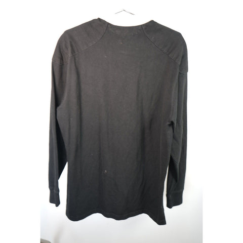 "Retail" Vintage Polo Ralph Lauren Big Pony Rugby Long Sleeve Polo Shirt Black M