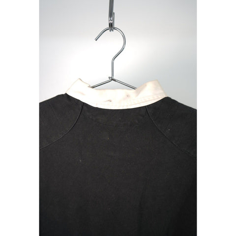 "Retail" Vintage Polo Ralph Lauren Big Pony Rugby Long Sleeve Polo Shirt Black M