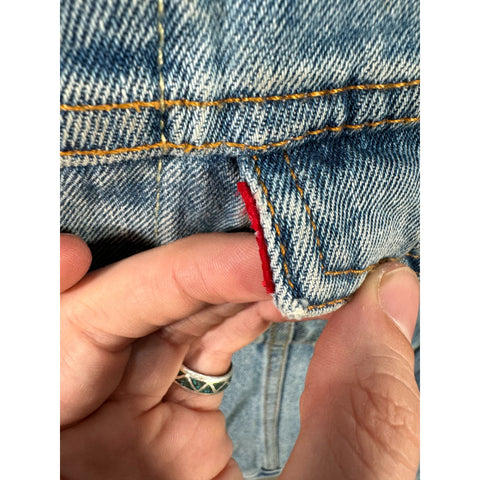 "Retail" Vintage Levi's 72334 Light Wash Denim Trucker Jacket Blue Size Small