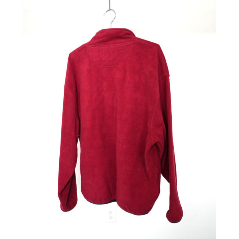 "Retail" Vintage Starter NCAA Arkansas Razorbacks 1/4 Zip Fleece Pullover Jacket Red XL