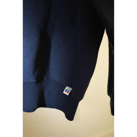 "Retail" Vintage Russell Athletic MLB Atlanta Braves Pullover Sweatshirt Navy Blue