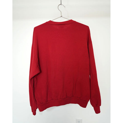 "Retail" Vintage Pooh Winnie The Pooh Embroidered Pullover Sweatshirt Red XL Made in USA