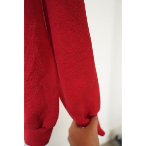 "Retail" Vintage Pooh Winnie The Pooh Embroidered Pullover Sweatshirt Red XL Made in USA