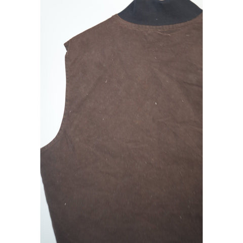 "Retail" Carhartt V02 DKB Arctic Quilt Lined Canvas Full Zip Work Vest Dark Brown 2XL