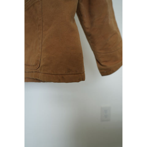 "Retail" Vintage Carhartt Blanket-Lined Corduroy Collar Canvas Work Chore Jacket Brown