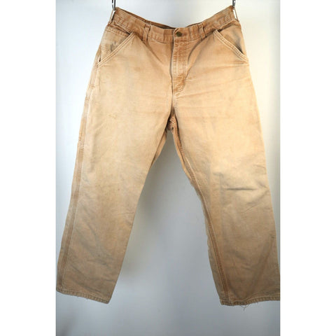 "Retail" Carhartt B11-BRN Original Dungaree Fit Canvas Work Pants Brown 34x28.5