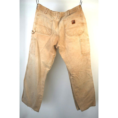 "Retail" Carhartt B11-BRN Original Dungaree Fit Canvas Work Pants Brown 34x28.5