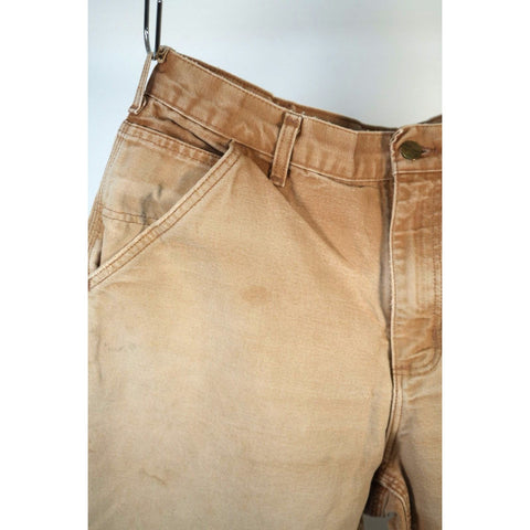 "Retail" Carhartt B11-BRN Original Dungaree Fit Canvas Work Pants Brown 34x28.5