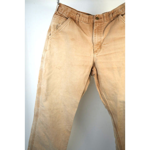 "Retail" Carhartt B11-BRN Original Dungaree Fit Canvas Work Pants Brown 34x28.5