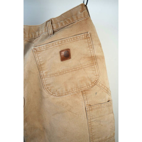"Retail" Carhartt B11-BRN Original Dungaree Fit Canvas Work Pants Brown 34x28.5