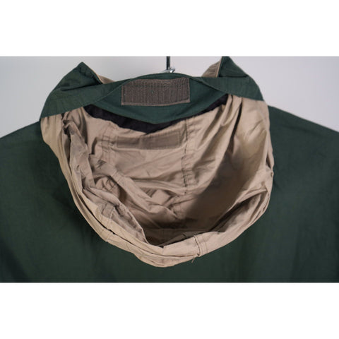 "Retail" Vintage Chaps Ralph Lauren 1/4 Zip Hooded Pullover Windbreaker Green Large