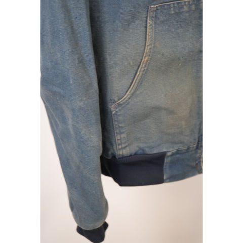 "Retail" Vintage Carhartt Canvas Full Zip Hooded Active Jacket Blue
