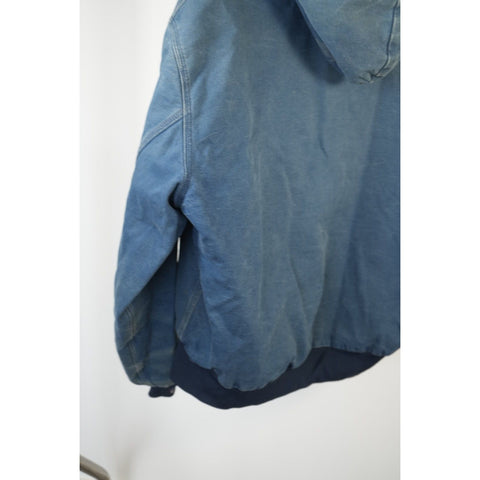 "Retail" Vintage Carhartt Canvas Full Zip Hooded Active Jacket Blue