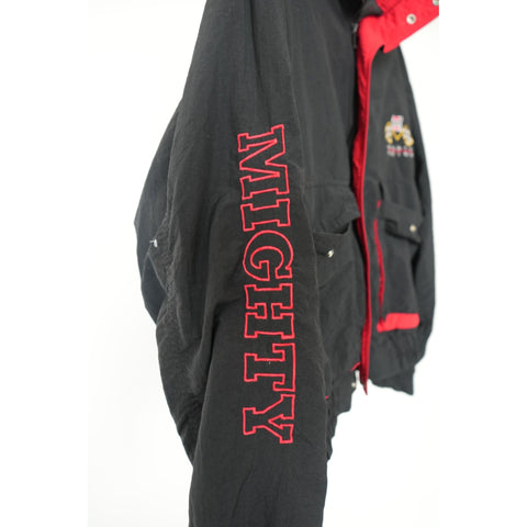 "Retail" Vintage Swingster Chainstitch Embroidered Mighty Racing Jacket Large Men's Made in USA