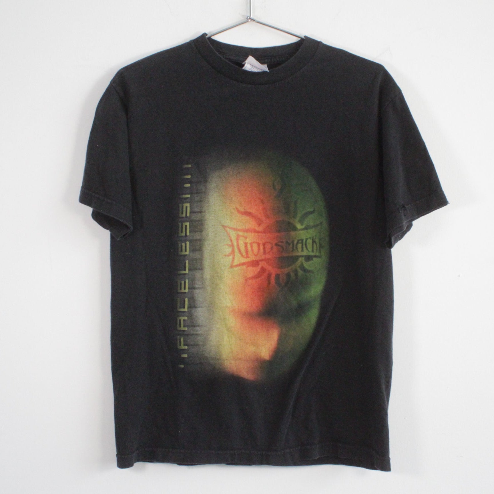 Vintage Y2K Alstyle Godsmack Faceless Rock Band Tee Shirt Black