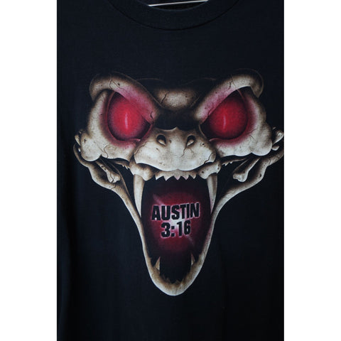 "Retail" VTG '98 Stone Cold Steve Austin 3:16 Don’t Trust Anybody Snake Tee Shirt Black XL