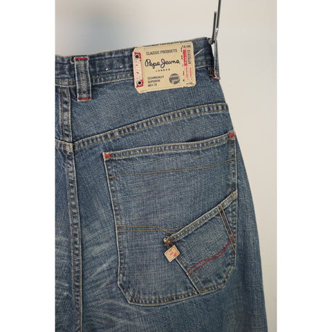 "Retail" Pepe Jeans Lot AA Double Knee Denim Carpenter Jeans Blue Size 38